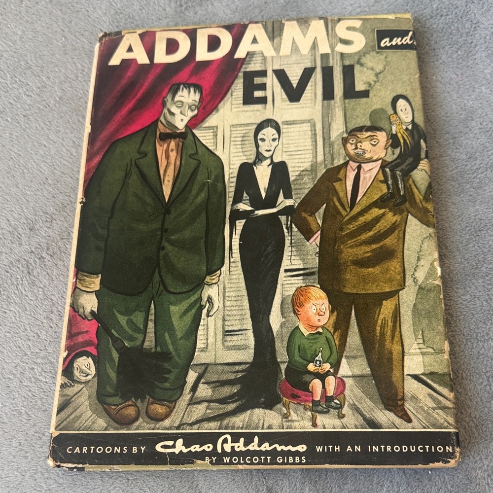 Addams and Evil Vintage Cartoon Book - Green Cover